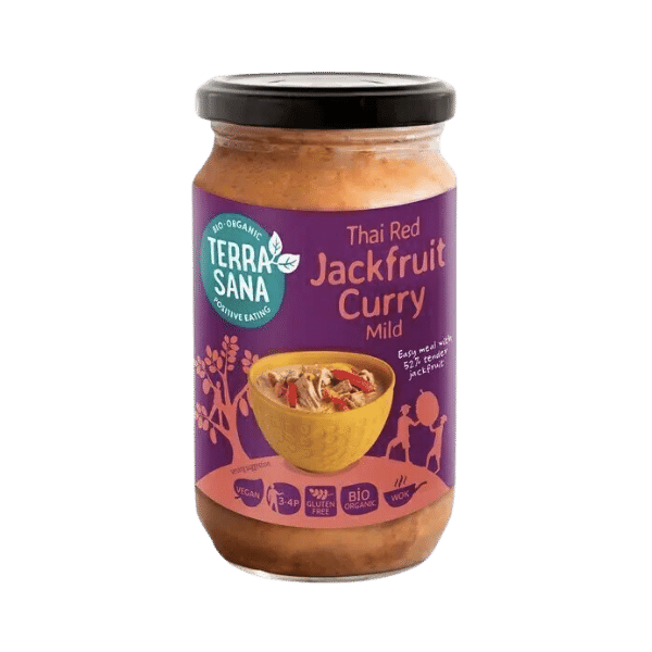 Terrasana - Sauce curry thaï rouge au fruit du jacquier bio - 350g