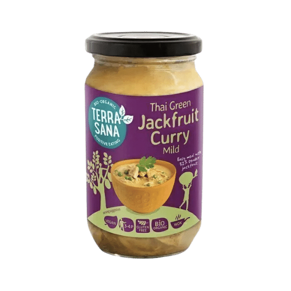 Terrasana - Sauce curry thaï vert au fruit du jacquier bio - 350g