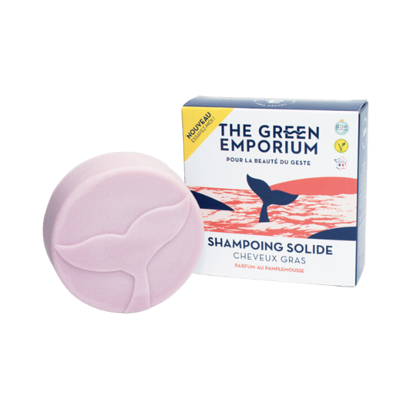 The Green Emporium - Shampoing solide pour cheveux gras au pamplemousse - 85g