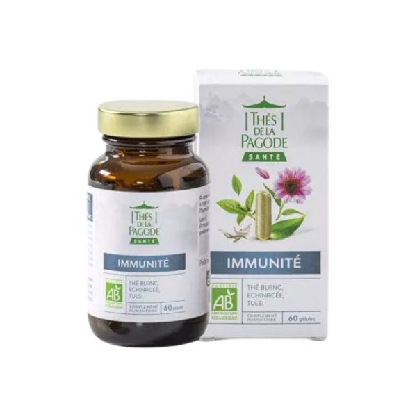 Thés de la Pagode - Complément alimentaire immunité bio - 60 gélules - 3363790000450