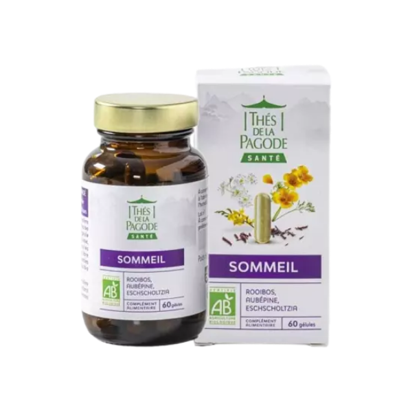 Thés de la Pagode - Complément alimentaire sommeil bio - 60 gélules - 3363790000443