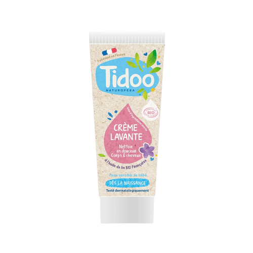 Tidoo - Crème lavante et nourrissante à l'extrait de lin bio - 200ml