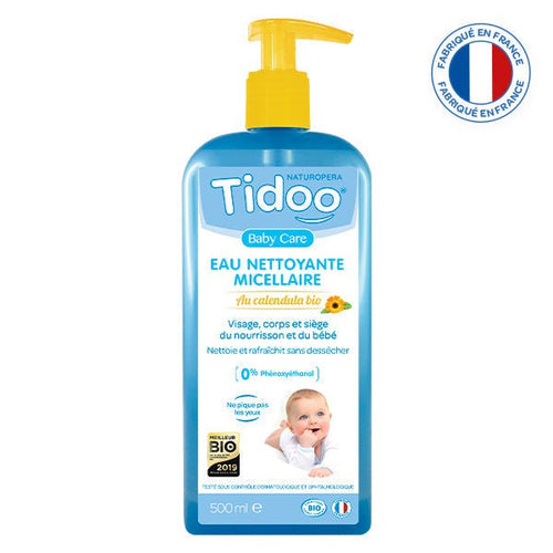 Tidoo - Eau nettoyante micellaire au calendula bio - 500ml