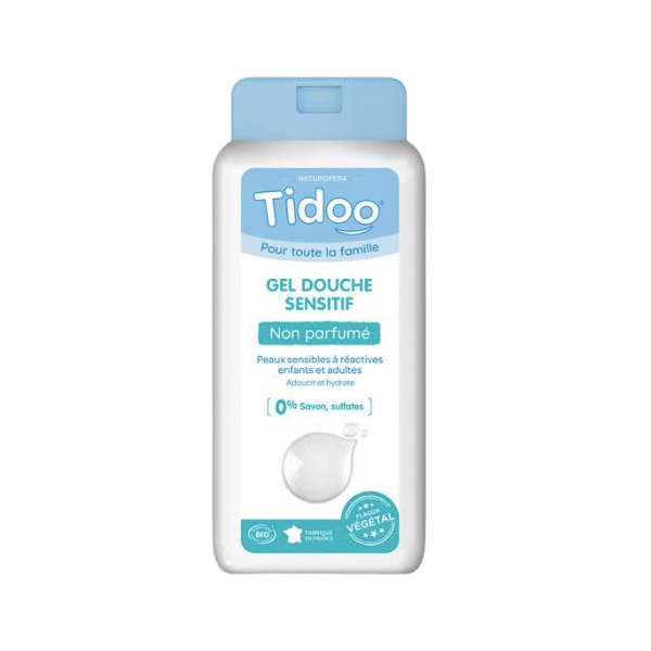 Tidoo - Gel douche extra-doux sensitif, sans parfum bio - 750ml