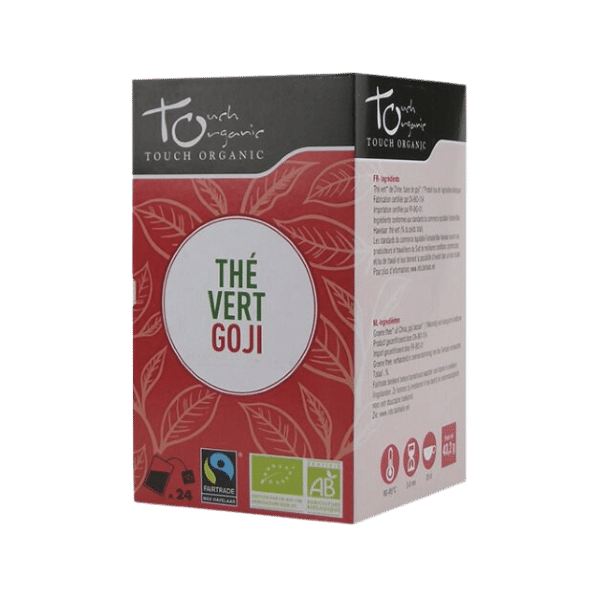 Touch Organic - Thé vert aux baies de Goji bio - 24 sachets