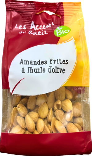 Amandes frites à l'huile d'olive bio - 125g