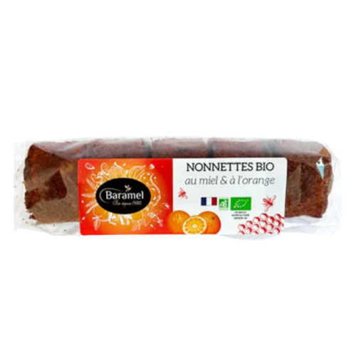 Lot de 3 nonnettes au miel et à l'orange bio - 3*96g