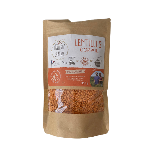 Lentilles Corail de France - 350g