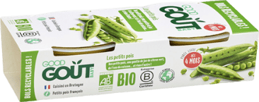 Purée de petits pois bio - dès 4 mois - 2x120g