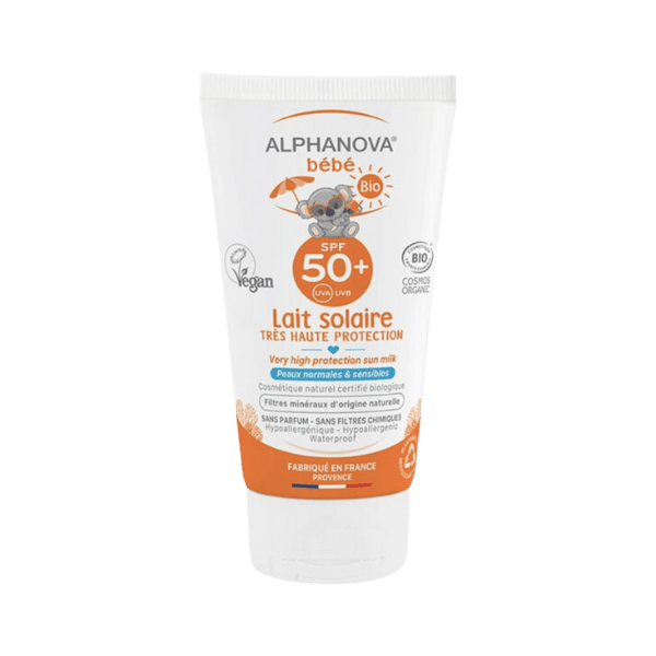 Lait solaire bébé SPF50+ bio - 50ml - Alphanova