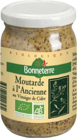 Moutarde à l'ancienne au vinaigre de cidre bio - 200g