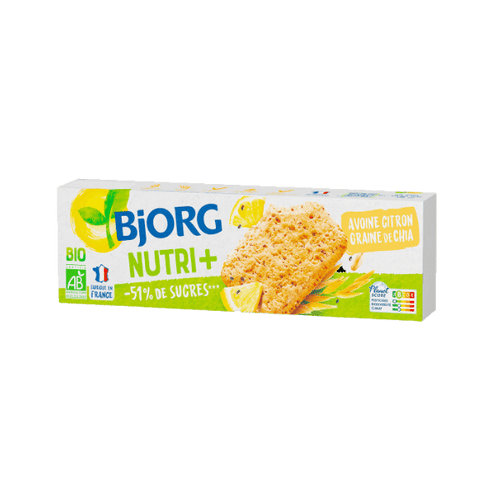 Biscuits avoine, citron, graines de chia bio - 130g