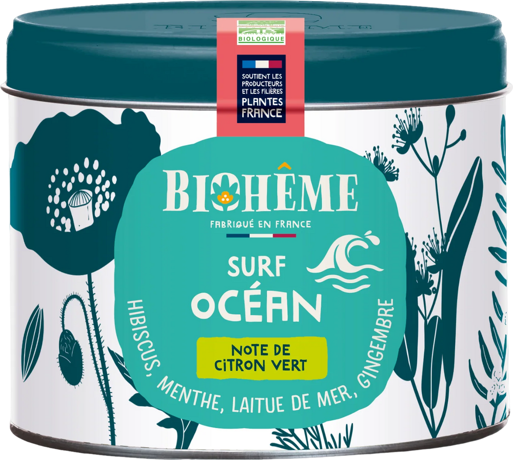 Infusion citron vert, hibiscus et menthe en vrac bio - 50g
