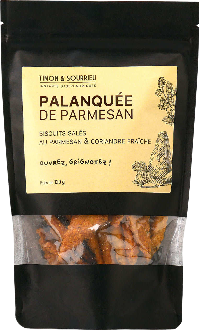 Biscuits salés au parmesan et à la coriandre - 120g