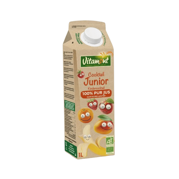 Vitamont - Cocktail junior 100% pur jus bio - 1L