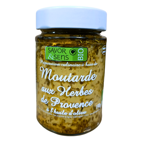 Moutarde aux herbes de provences bio - 190g
