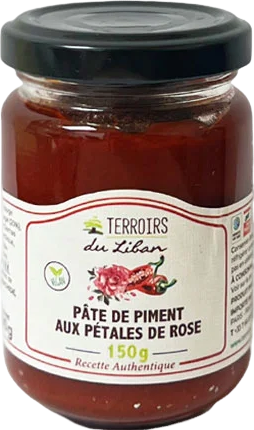 Pâte de piment aux pétales de rose - 150g