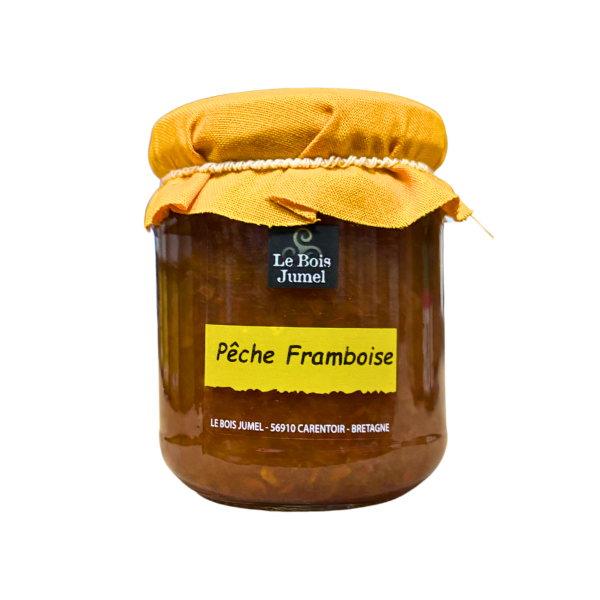 Préparation de fruits pêche framboise - 240g