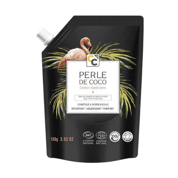Charbon végétal activé Perles de coco - 100g - Comptoirs et compagnies