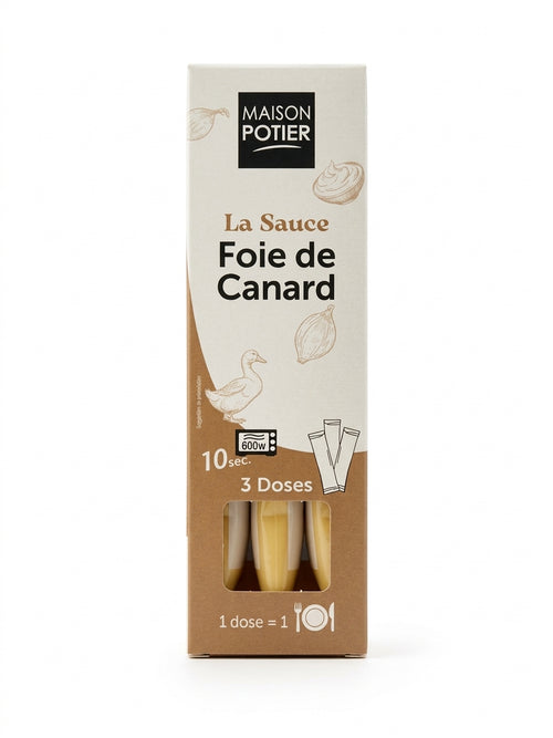 Sauce à base de crème et foie de canard - 3x50g