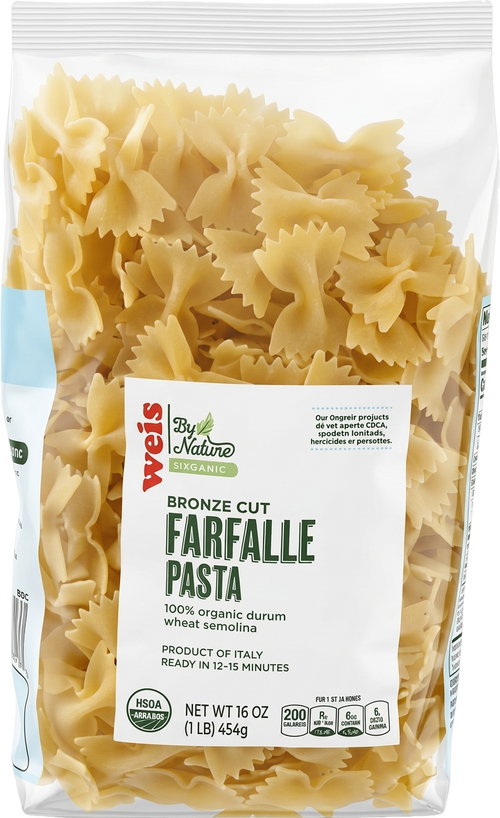 Weis - Pâtes farfalle filées au bronze - 454g - 041497281268