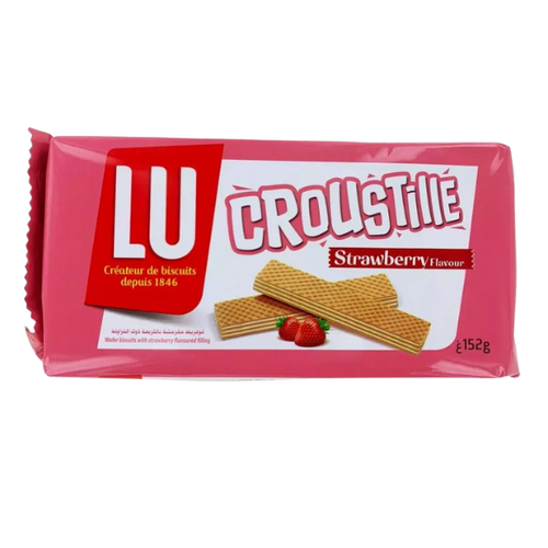 Biscuits Croustille fourrés saveur fraise - 152g