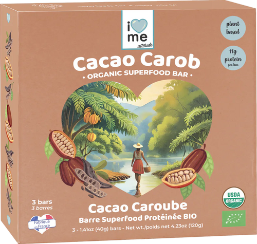 3 Barres Caroube protéinées bio - 3x40g