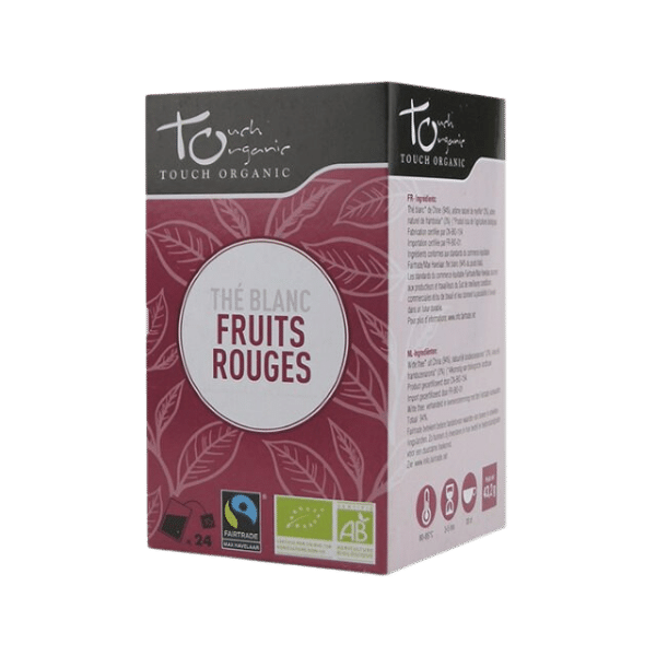 Thé blanc aux fruits rouges bio - 24 sachets - Touch Organic
