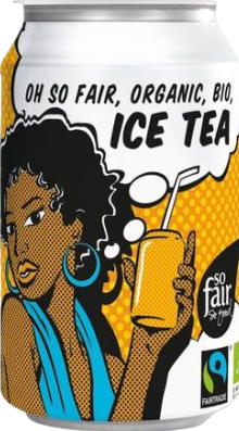 Ice tea gazeux oxfam bio - 33cl