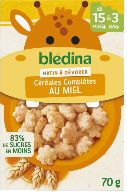 Mini matin céréales complètes au miel - 70g