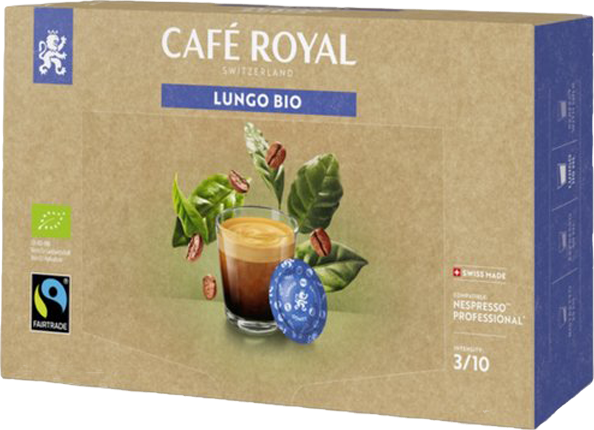 Capsule professionnelle Lungo bio - 50 unités