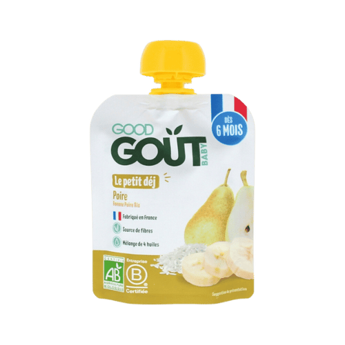 Gourde Petit déj' Poire bio - 70g
