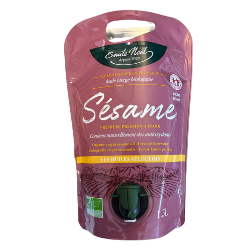 Huile vierge de sésame bio - 1.5L