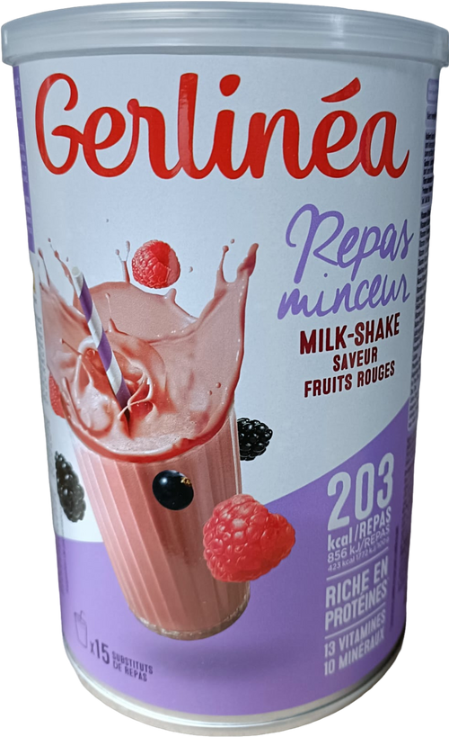 Milkshake minceur saveur fruits rouge - 436g