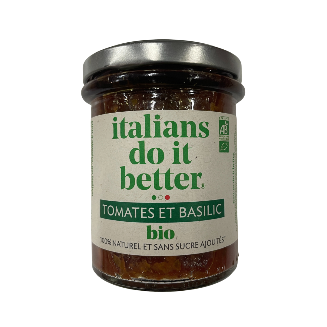 Sauce tomate et basilic bio - 185g - Italian do it better
