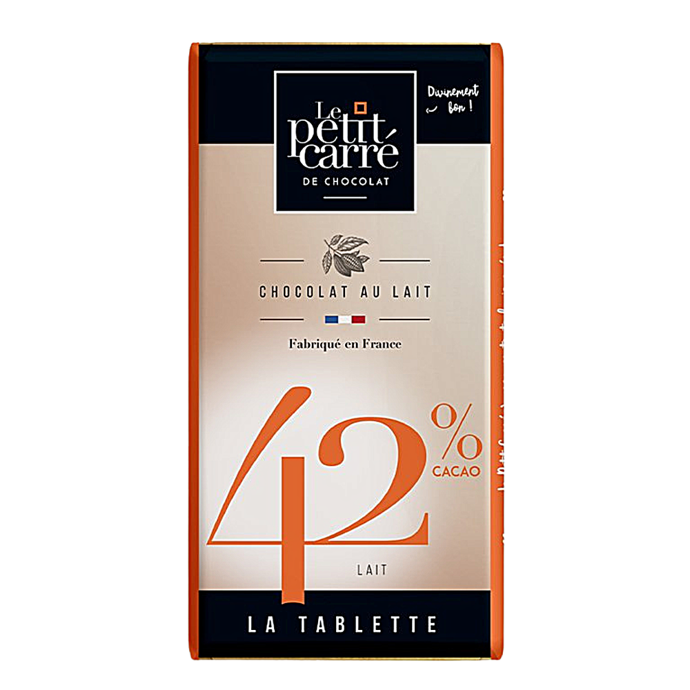 Tablette de chocolat au lait 42% - 90g