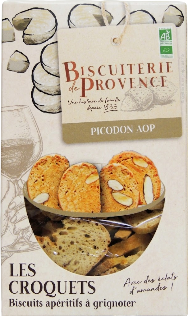 Biscuits apéritifs au Picodon AOP  bio - 90g