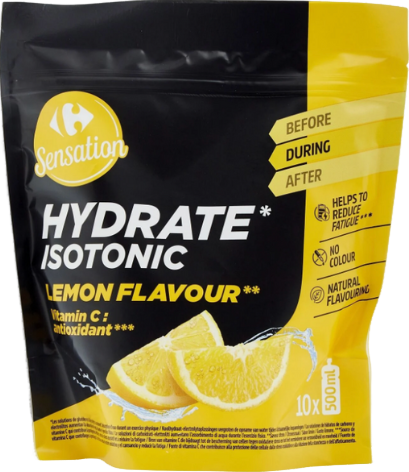 Poudre pour boisson isotonique au citron - 400g