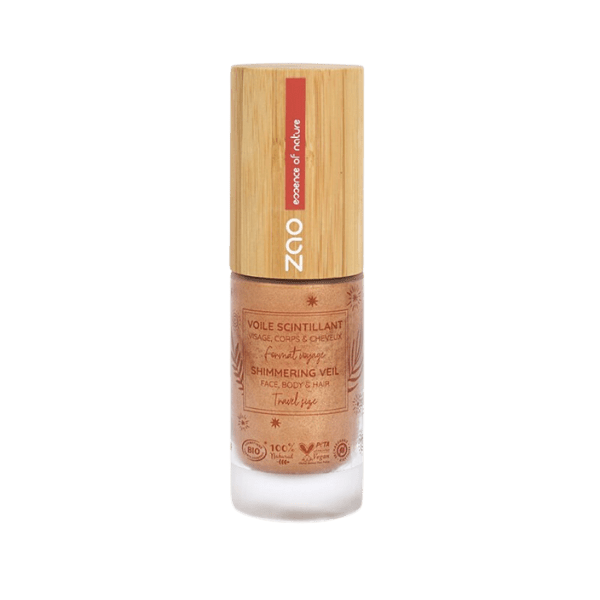 Zao - Voile scintillant format voyage bio - 30ml