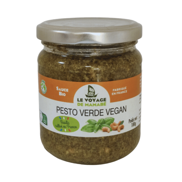 Pesto verde vegan bio - 180g - Le Voyage de Mamabé