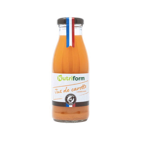 Jus de carotte lactofermentée bio - 256g - Nutriform