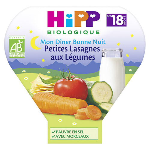 lasagnes aux légumes - 260gr - HIPP - Antigaspi 